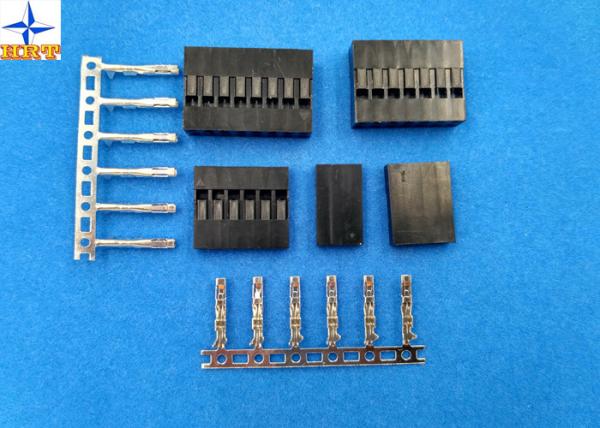 Quality Tin-Plated / Gold-Flash Wire Connector Brass Crimp Terminals with 2.54mm Pitch for sale