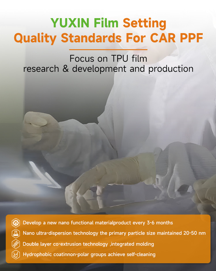 OEM Logo TPU Clear PPF Protection Film No Cracking Lubrizol Material Car Wrap Film