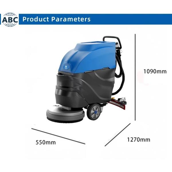High Efficiency Commercial Electric Walk Behind Ceramic Tile Floor Scrubber Cleaning Machine