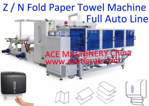 Quality Automatic Z Fold Paper Towel Machine With Auto Transfer System for sale
