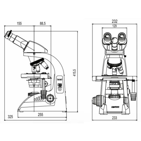 Infinite Plan Achromatic Objective Medical Laboratory Microscope Binocular NCH - B2000