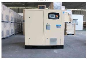 China 22Kw Variable Speed Screw Compressor Rotary 440v Single Stage Boss End on sale