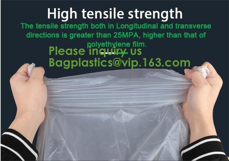 Eco friendly EN13432 Ok home compost certified 100% biodegradable compostable plastic T-shirt vest bag for shopping