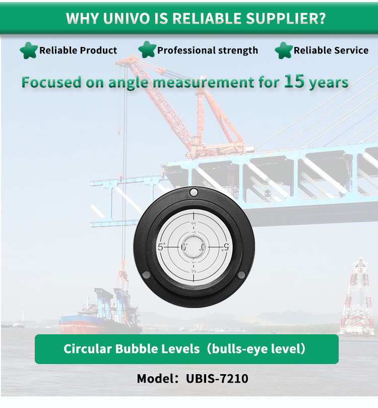 Aluminum Angle Slope Level Indicator Durable Circular Bulls-Eye Bubble Inclinometers