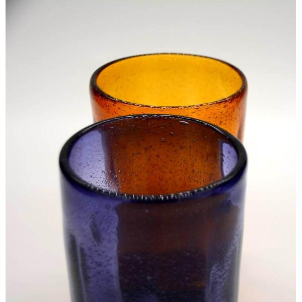 Round Thicker Wall Mexican Bubble Crystal Cocktail Glasses