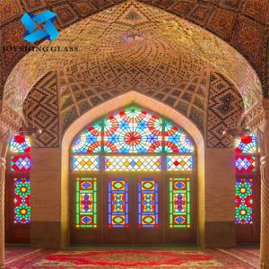 China Tiffany Style Stained Glass Decorative Panels for windows / Furniture wholesale