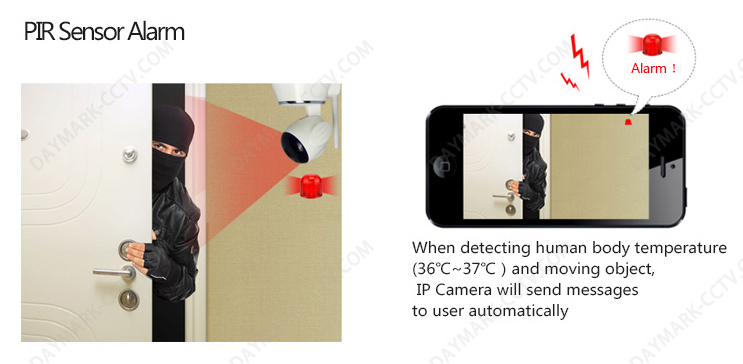 720p wifi QR code scanning p2p best security camera system