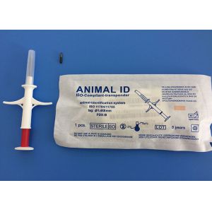China RFID Search Dog Microchip With Syringe , Pet ID Microchip ICAR Approved wholesale