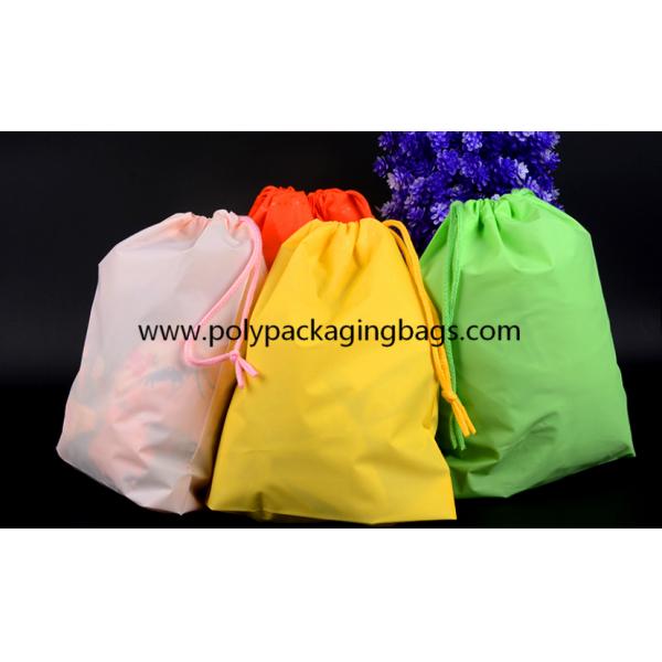 0.08mm PE CPE Drawstring Underwear Bags For Laundry