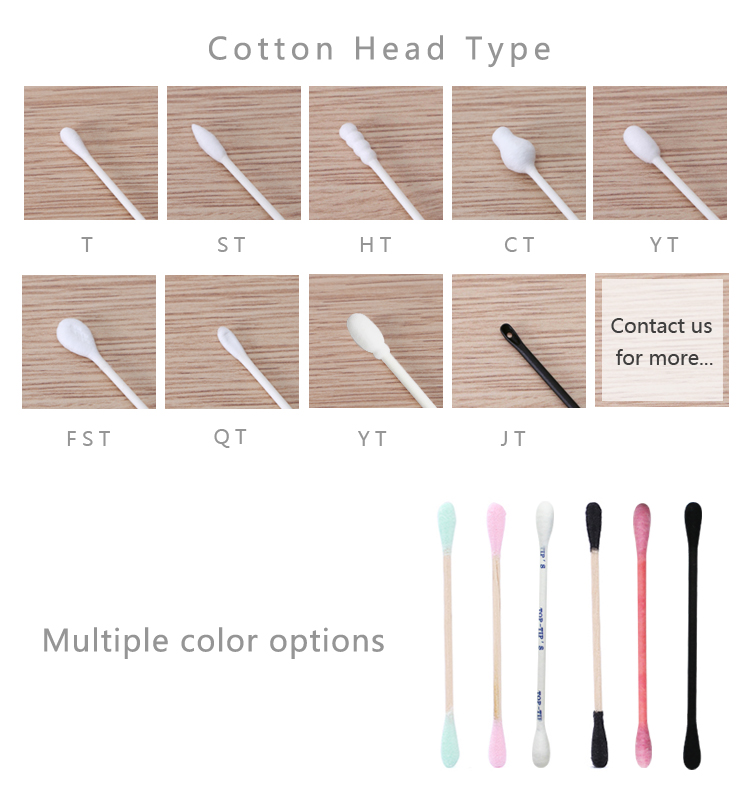 Precision Cleaning Medical Grade Cotton Swabs Durable Not Easily Unravel