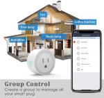10a 220v US Wifi Smart Plug Socket , Alexa Controlled Plug Sockets
