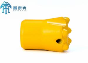 Yellow Colour Tapered Button Bit 40mm Diameter Underground Mining Tool