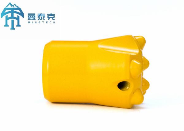 Quality Yellow Colour Tapered Button Bit 40mm Diameter Underground Mining Tool for sale