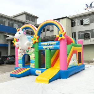 China Customized PVC Unicorn Inflatable Jumping Bouncer House Bounce Park For Activity wholesale