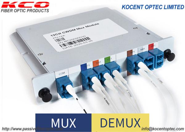 Quality 6CH CWDM Passive Fiber Optic Multiplexer LC UPC Duplex Adapter for sale
