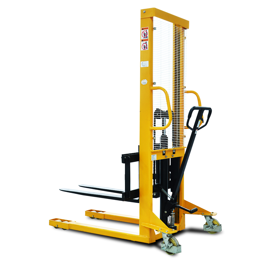 1t 3t Hand pallet Hydraulic system manual stacker with a load capacity of 1T and a lifting height of 1.6m