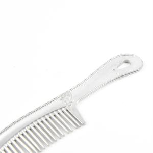 Durable Metal Grooming Comb Customize Logo Printing Handle With Front Hook