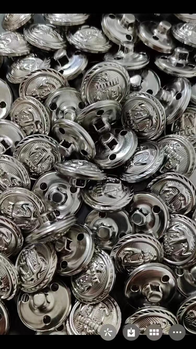 metal sewing jeans button custom logo metal buttons light gold