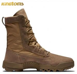 China Rubber Outsole Mens Tactical Leather Jungle Boots 8" Collar Military Combat Boots wholesale