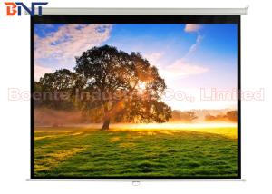 Matte White Manual Projection Projector Screen 100 Inch for Office / Home