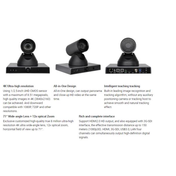 Auto Tracking PTZ Camera HDMI USB SDI IP for Distance Learning or 4K Video Conference Camera