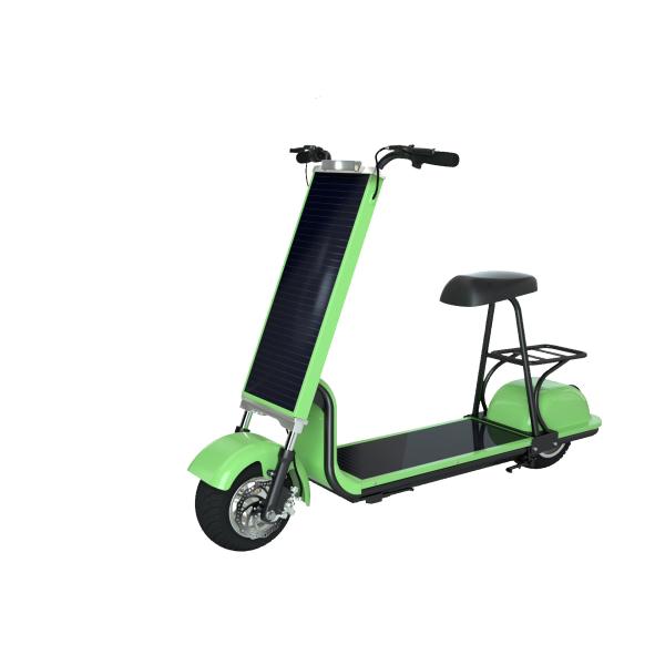 Solar Powered Electric Scooter Smart Type Electronic Lightweight and Foldable Design