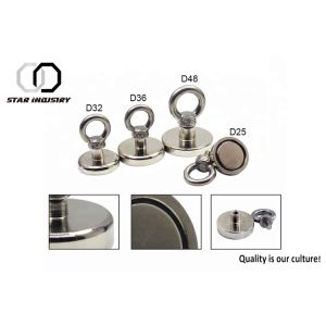 China Double Side Neodymium Fishing Magnets 120kg Pulling Force Multifunctional wholesale