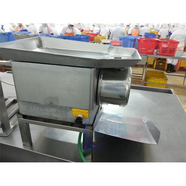 Stainless Steel Durable Prawn Cut Machine , 120W Shrimp Peeler And Deveiner Machine