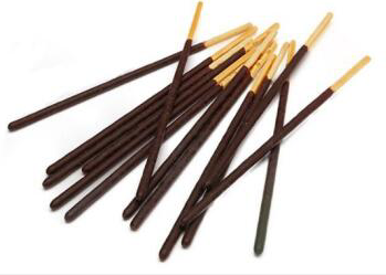 Commercial Chocolate Pocky Stick Biscuit Finger Biscuit Flow Packing Line