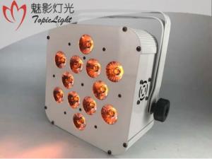 China Flat Light Multi Colour LED Stage Lights , Wireless DMX LED Par With Rechargeable Battery wholesale