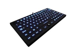 China Waterproof Backlit Usb Keyboard With Mouse , Silicone Rubber Illuminated Keyboard wholesale
