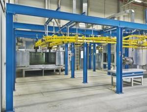 High Output Spray Coating Line , Thermal Spray Machine Stable Running 2080kg/h