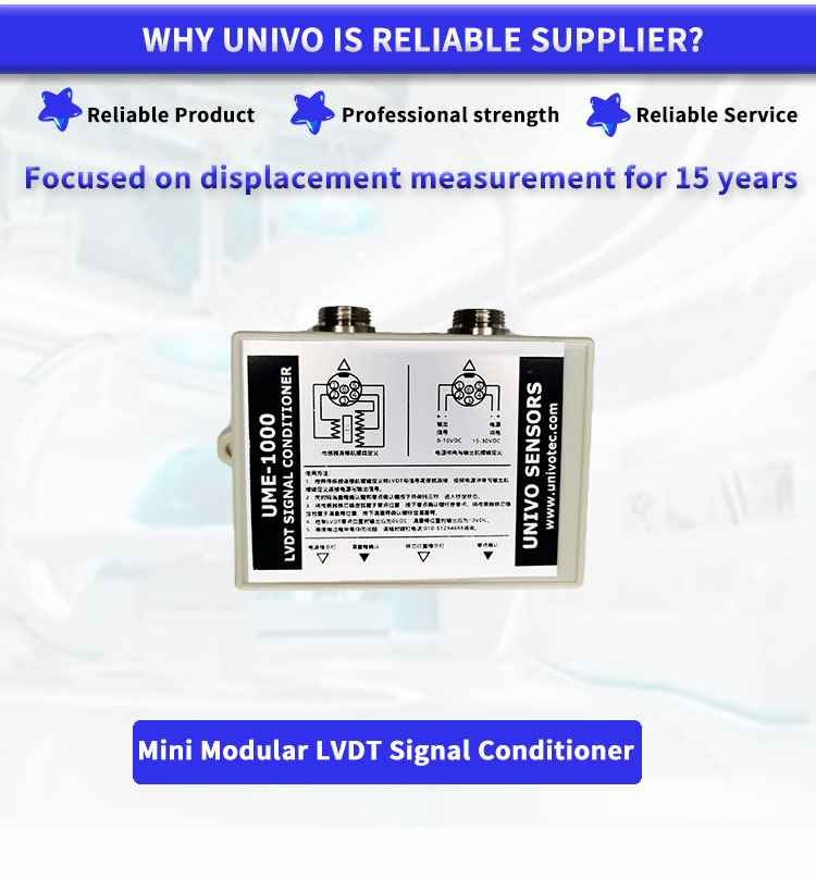 UNIVO UME1000Y LVDT RVDT Half Bridge Sensor Differential Transmitter for Signal Conversion