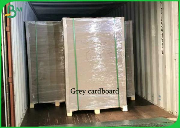 Quality High Thickness Grey Cardboard Sheets 1mm 1.5mm Uncoated Recycled Gray Board for sale