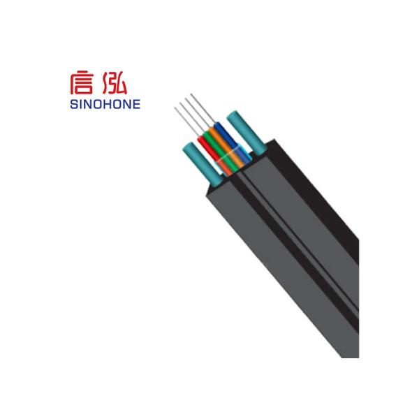 Environment Friendly Fiber Drop Cable , Fiber Breakout Cable Simple Structure
