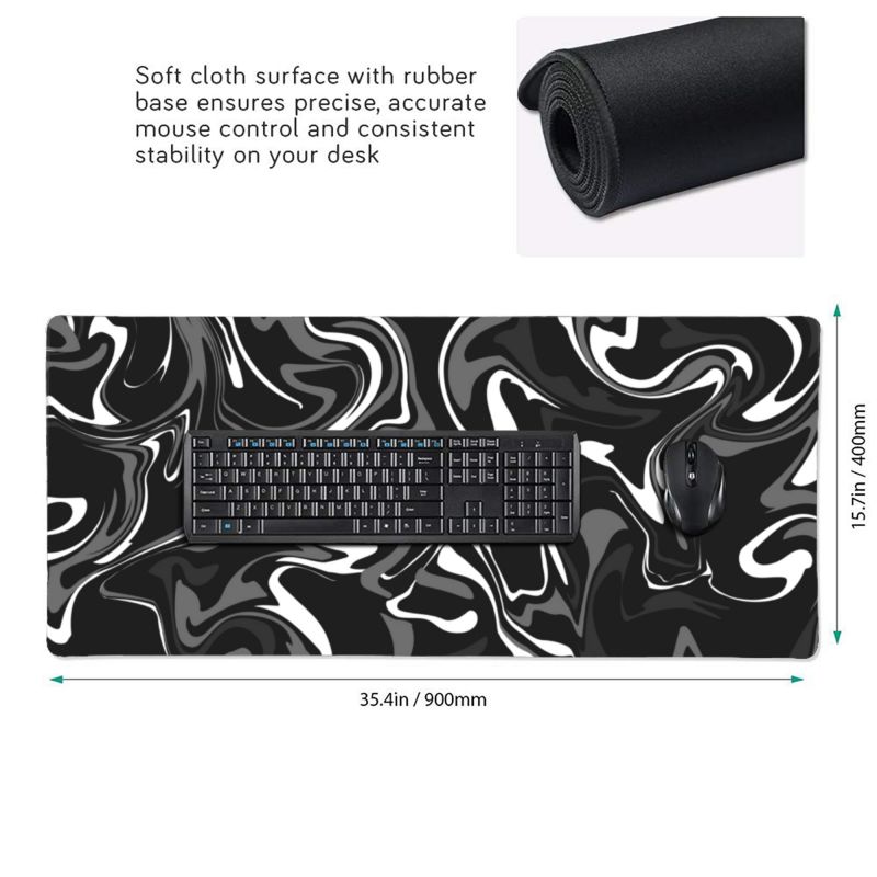 Large Size 400x900 Waterproof Computer Keyboard Mousepads for Extended Gaming Needs