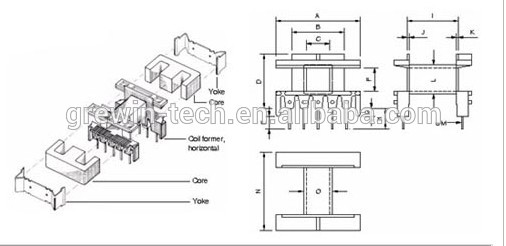 Custom switching power ferrite 9v ac 12v dc transformer for power supply china manufacturer