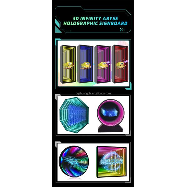LED Strips Light Source Delicate 3D Hologram Technology Projector for Abyss Mirror Sheet