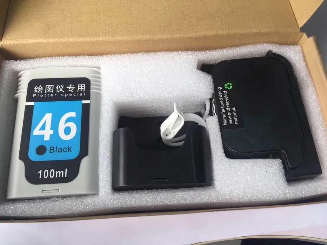 Custom 100ml HP45 Ink Cartridge Continuous Set Refillable Ink Tank for HP Printers