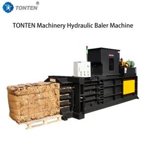China Horizontal Waste Carton Hydraulic Baler Machine Wood Chip Baler wholesale
