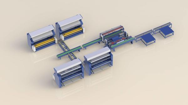 Quality Full Automatic Fabric Roll Shrink Packaging Machine for sale