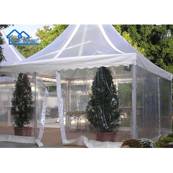Wholesale Custom Water Proof UV Resistance Fireproof Popup High-Peak Transparent Canopy Pagoda Tent
