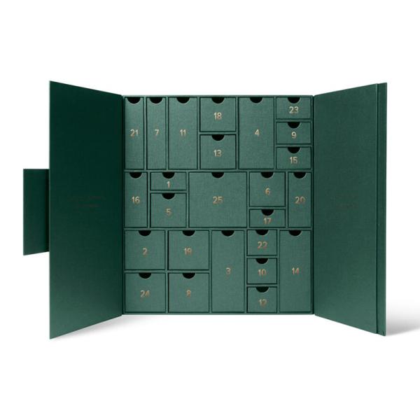 OEM Recyclable Christmas Countdown Gift Box , Leakproof Empty Advent Calendar Boxes