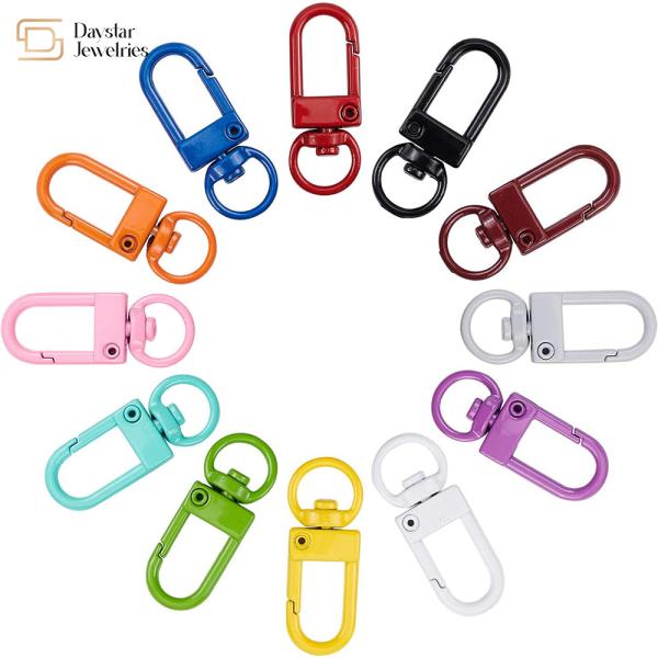 Quality Metal Swivel Snap Hook Clips , Lobster Trigger Clasps For Keychain Diy Charms for sale