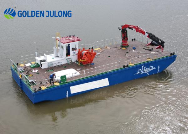 Quality Heavy Duty Multifunctional Work Boat For Sale 1.2 M Draft For Dredging Pipeline Operation for sale