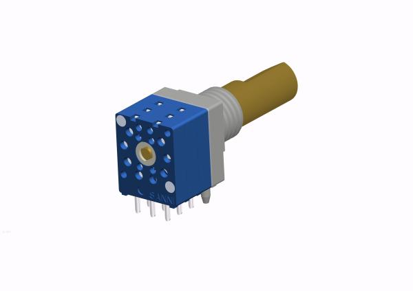 Quality Three Unit Metal Shaft Absolute Encoder Rotary For Automotive Electronics for sale