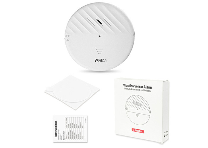 Window Alarm Sensors 125dB Ultra-Slim Wireless Glass Break Detector Vibration Alarm