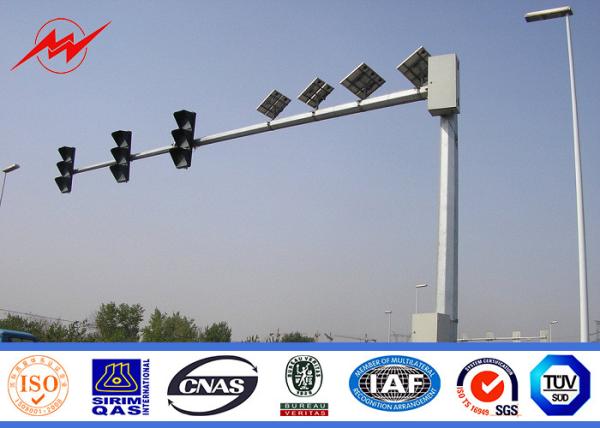 Quality Custom Roadway 3m / 4m / 6m Galvanized Traffic Light Pole with Signal for sale