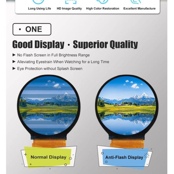 Small 262K Color RGB 18Bit Interface Round Lcd Display