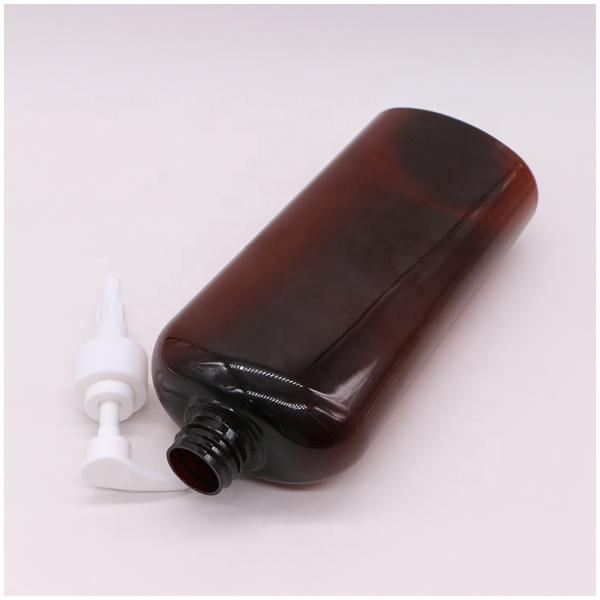 Screw Cap 750ml PET Customizable Color Shampoo/Lotion Bottle For Cream Printing Material